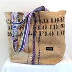 Market Tote Bag – Purple Stripe